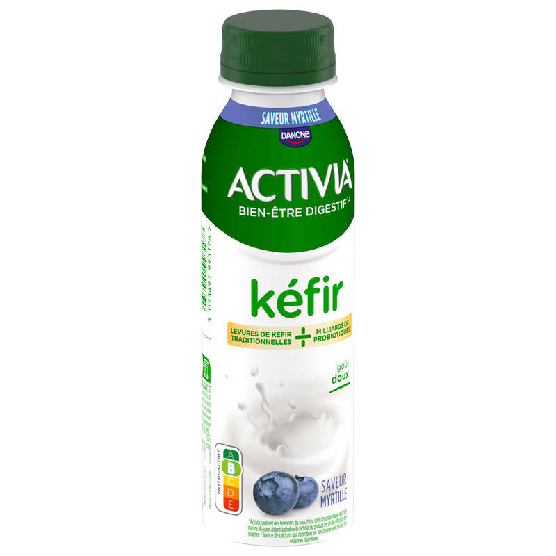 Danone Activia Kéfir À Boire Goût Doux Saveur Myrtille 280g