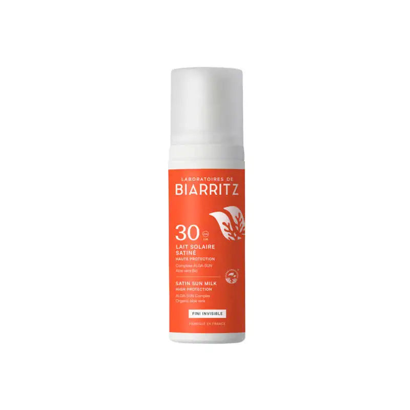 Laboratoires Biarritz Lait Solaire Satiné Haute Protection SPF30 30ml