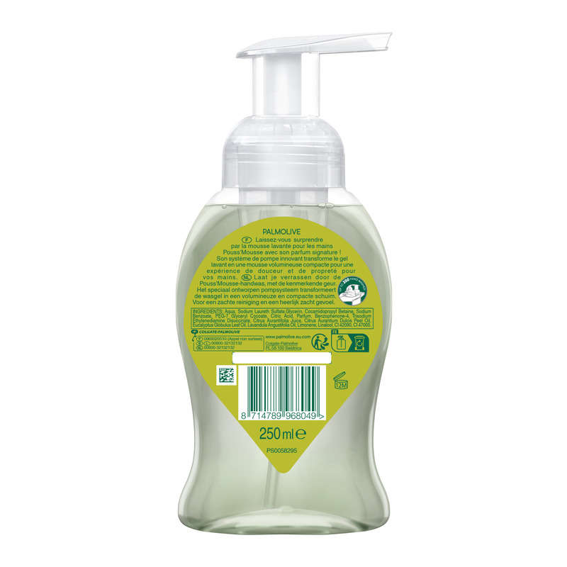 Palmolive Pompe Savon PoussMouss Citron Vert 250ml