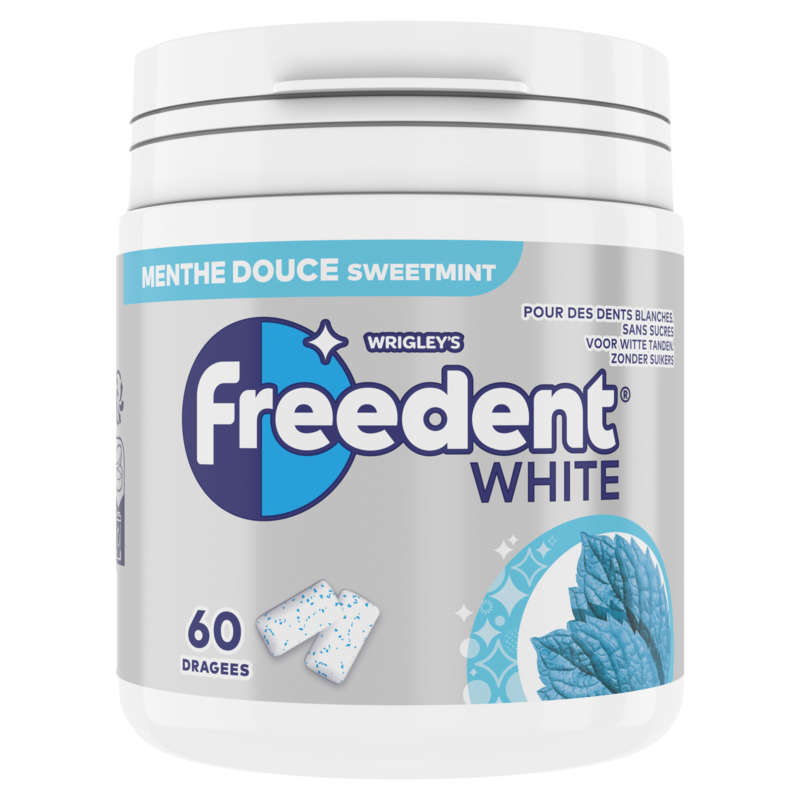 Freedent White Chewing-gum à la menthe douce sans sucres box 84g