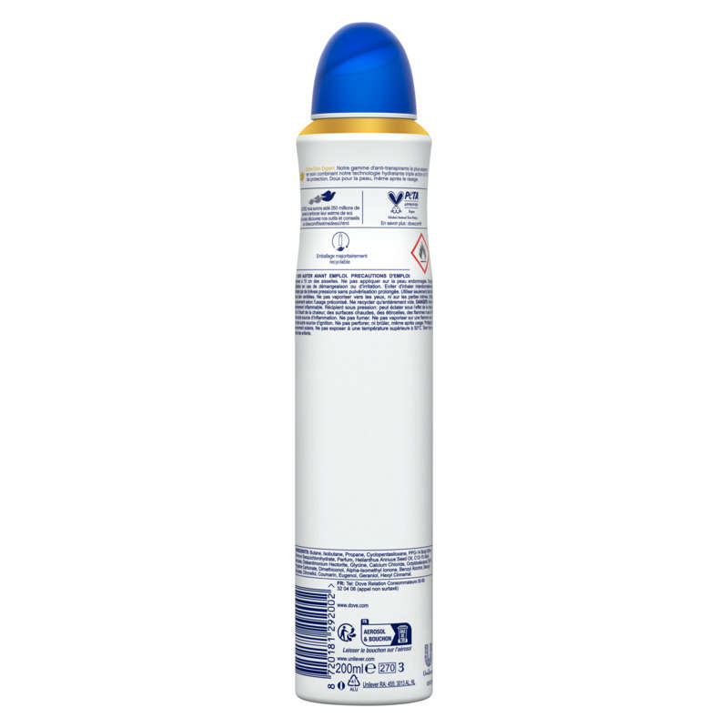 Dove Déodorant Spray Anti-Transpirant 200ml