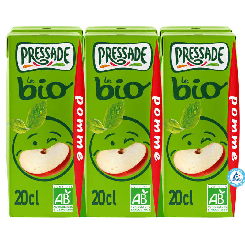 Pressade Nectar Pomme Bio 6x20cl