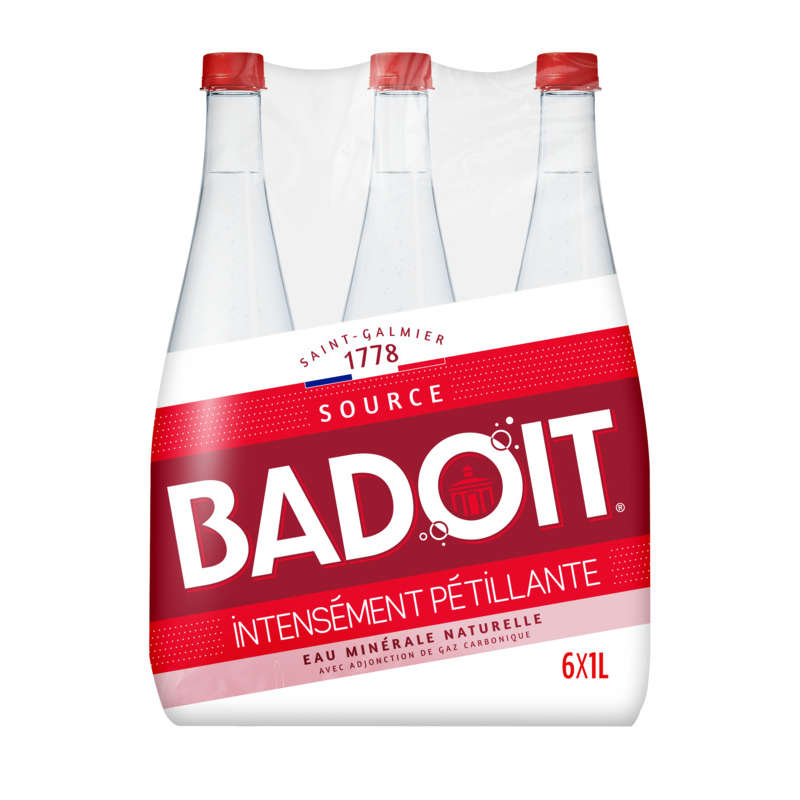 Badoit Eau minérale naturelle fortement gazeuse 6x1L