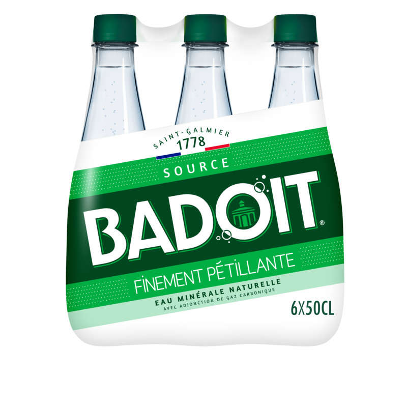 Badoit Eau minérale naturelle finement gazeuse 6x50cl