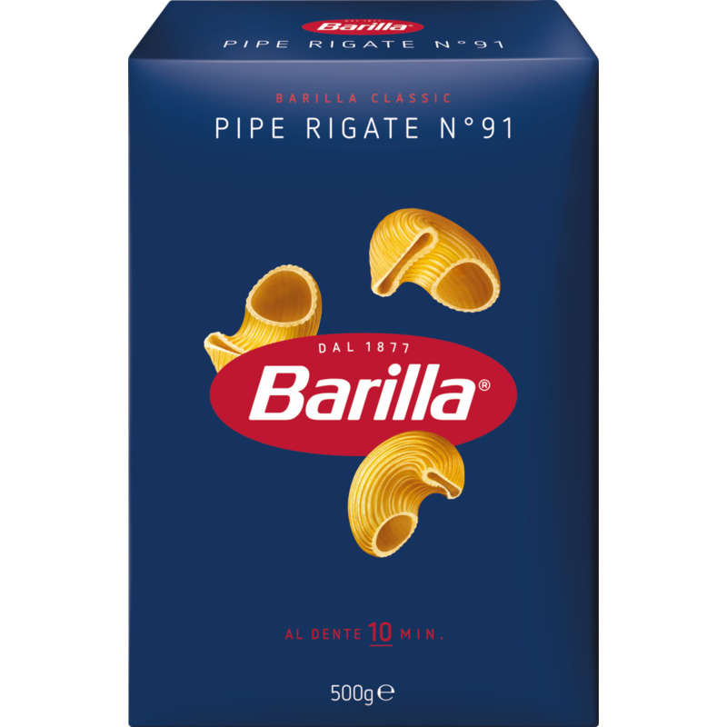 Barilla Pâtes pipe rigate 500g