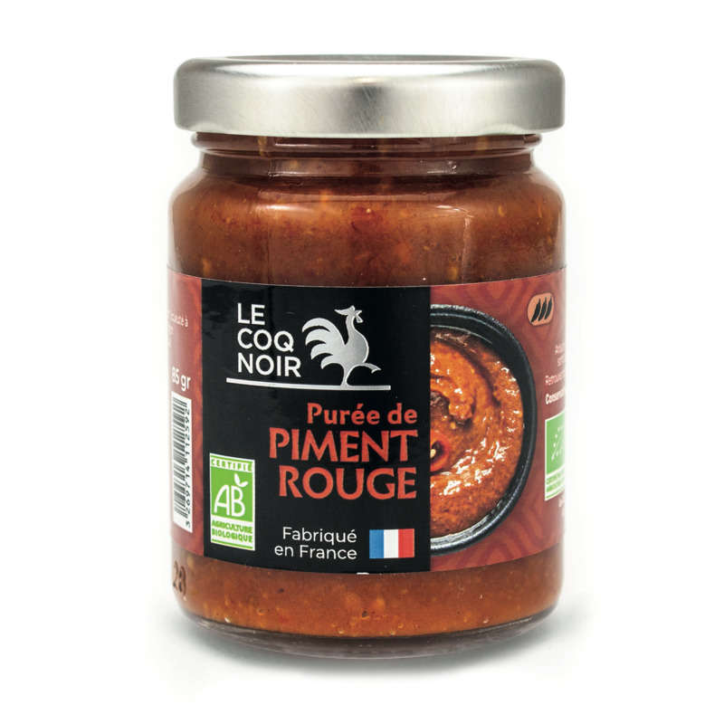 Le Coq Noir Puree De Piment Rouge Bio 85g