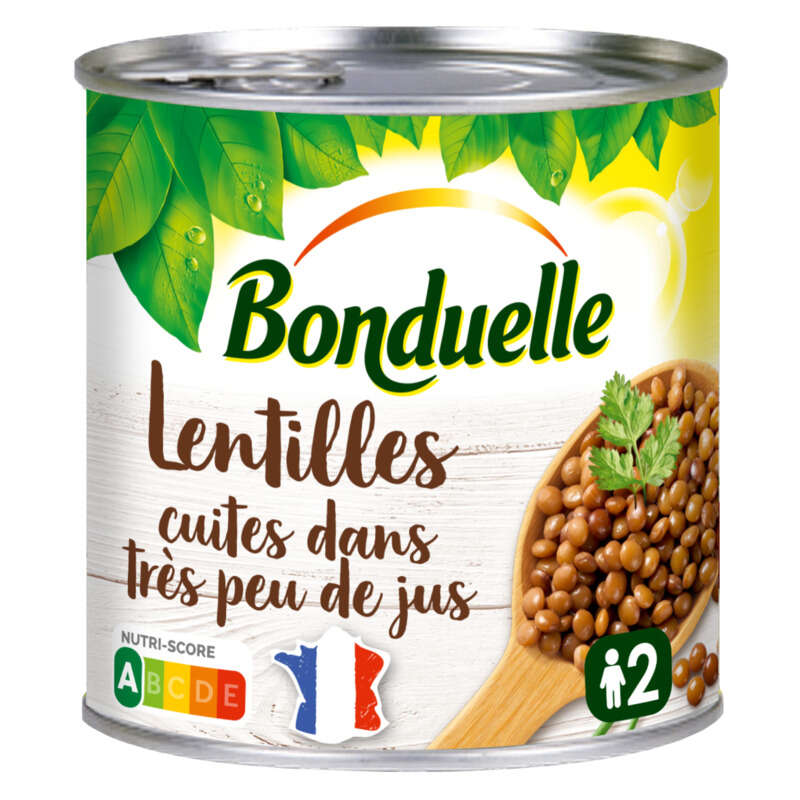 Bonduelle Lentilles cuites dans très peu de jus 265g