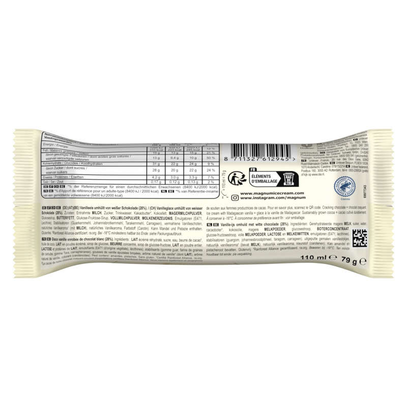 Magnum Chocolat blanc 79g