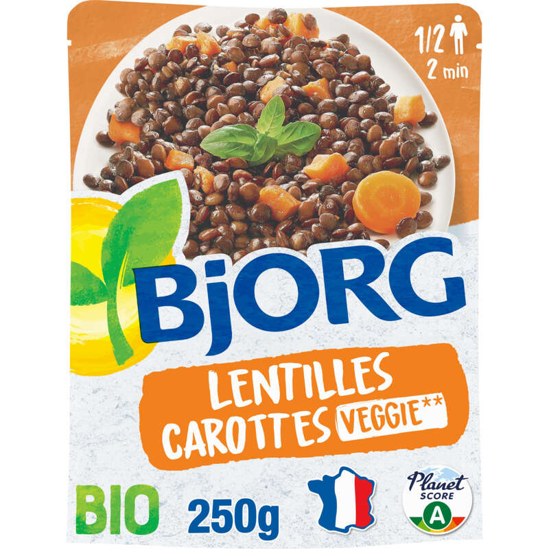 Bjorg Lentilles & carottes bio 250g