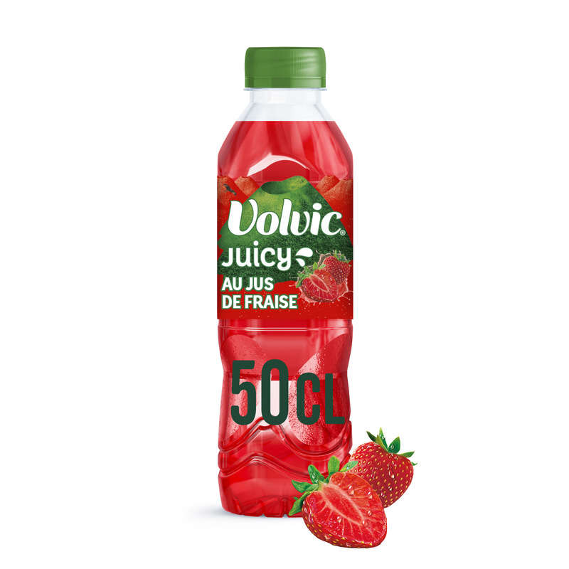 Volvic Eau aromatisée Juicy fraise 50cl