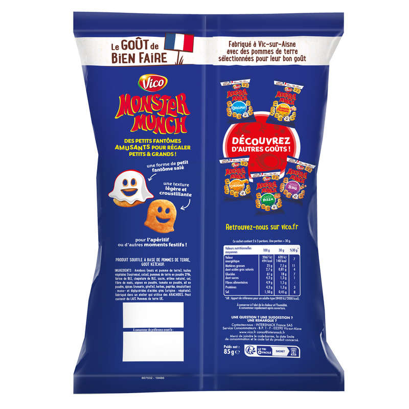 Monster Munch goût ketchup 85g