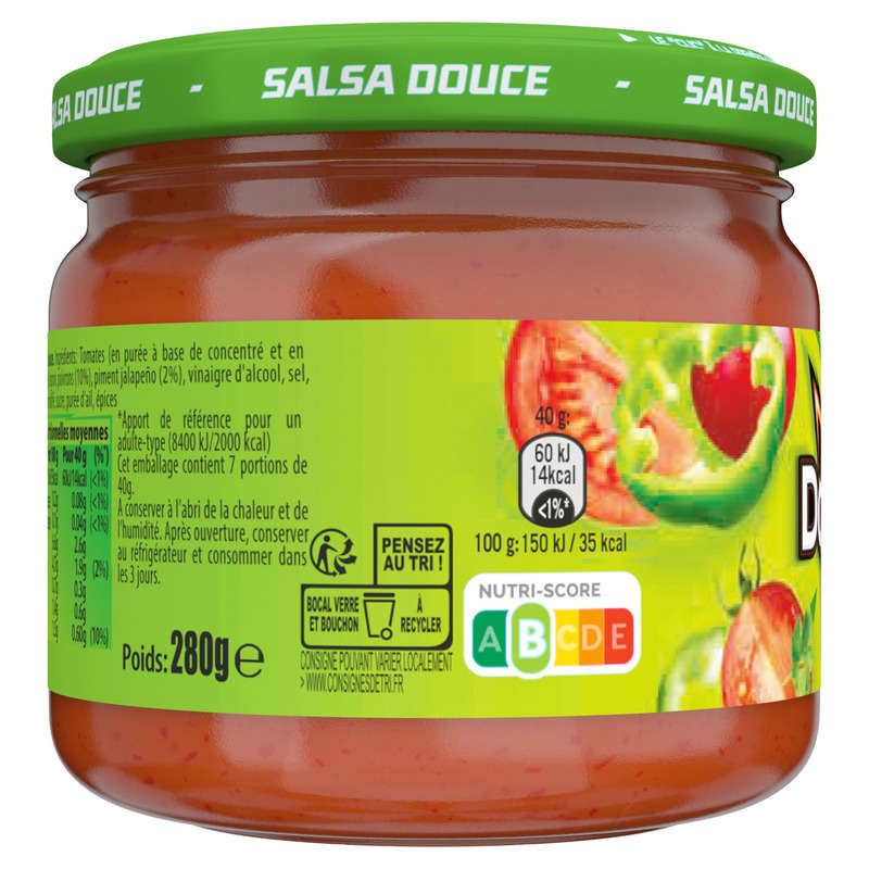 Doritos Sauce apéritif goût salsa douce 280g