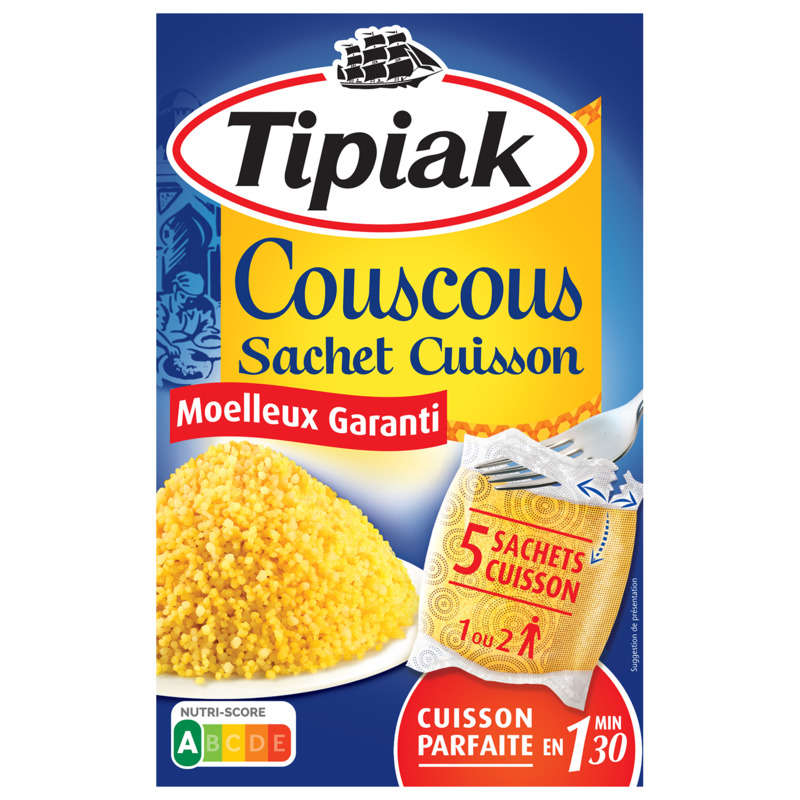 Tipiak Couscous Sachets Cuisson x5 500g