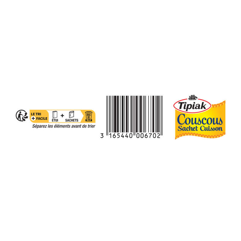 Tipiak Couscous Sachets Cuisson x5 500g