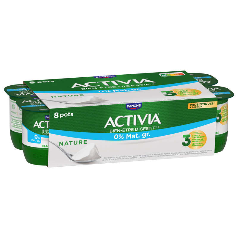 Activia Yaourt Nature Bifidus 0% Mg 8x125g