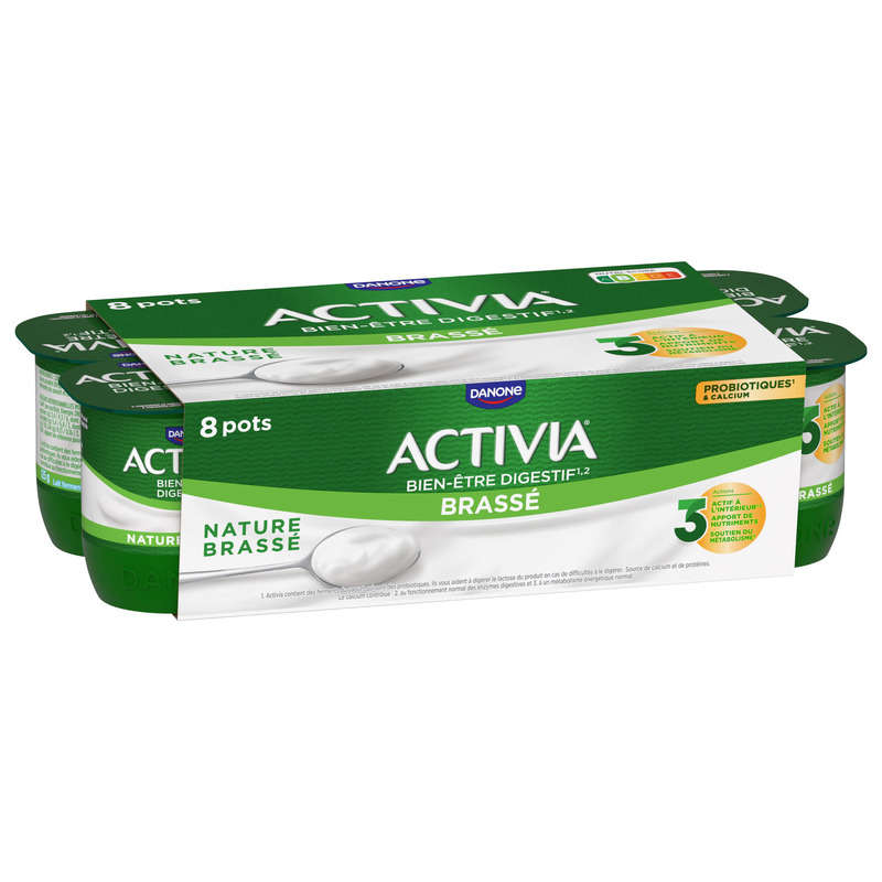 Activia Yaourt Nature Brassé Bifidus 8x125g