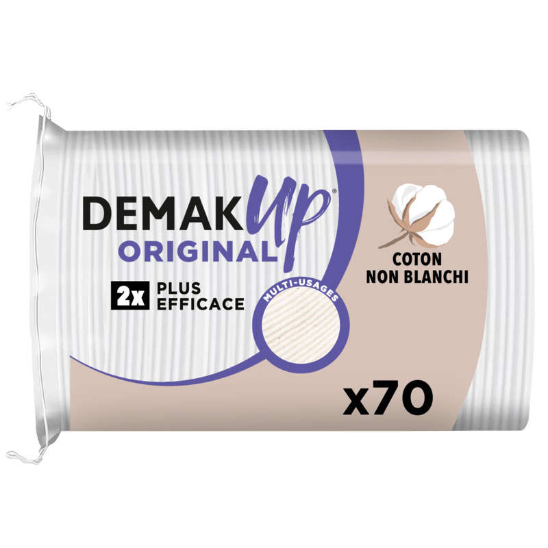 Demak'Up Coton À Démaquiller Original Ovales X70