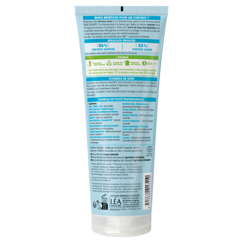 SO'BiO Étic Shampooing cheveux hydratés à la Coco Bio 250ml