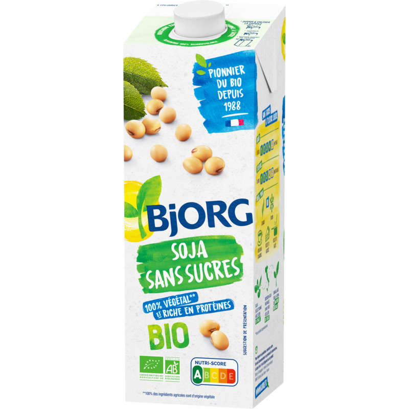 Bjorg Boisson soja nature sans sucres Bio 1L