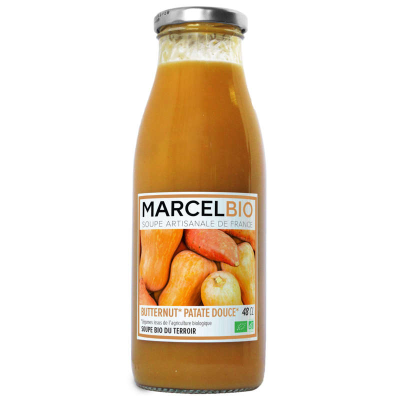 Marcel Bio Soupe de Butternut & Patate douce Bio 48cl