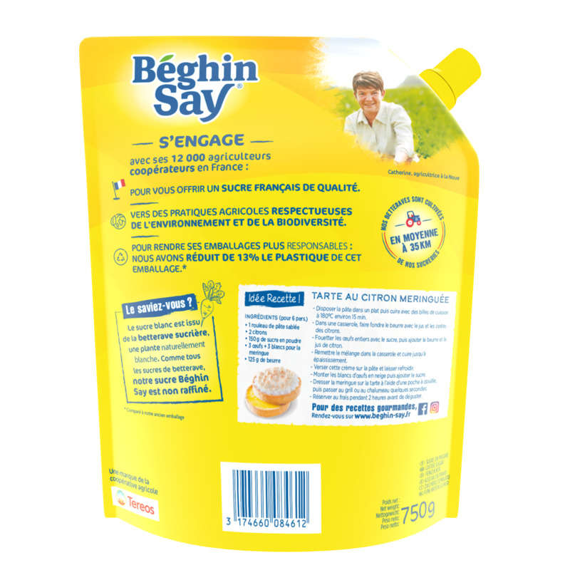 Béghin Say sucre en poudre le sac de 750g