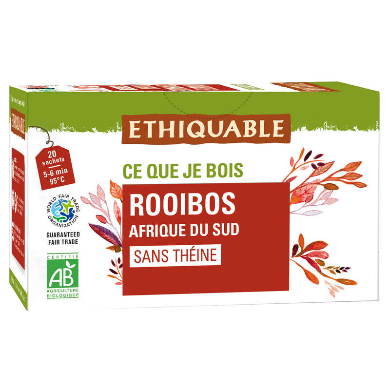 Ethiquable Rooibos Afrique Du Sud sans Théine Bio 40g