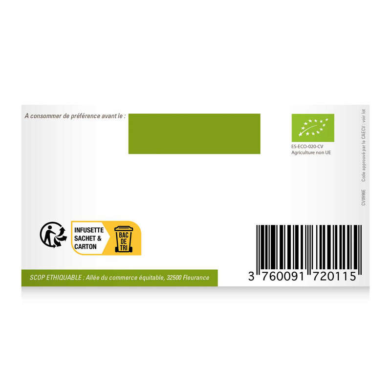 Ethiquable The Tchai Aux Epices Bio 36g