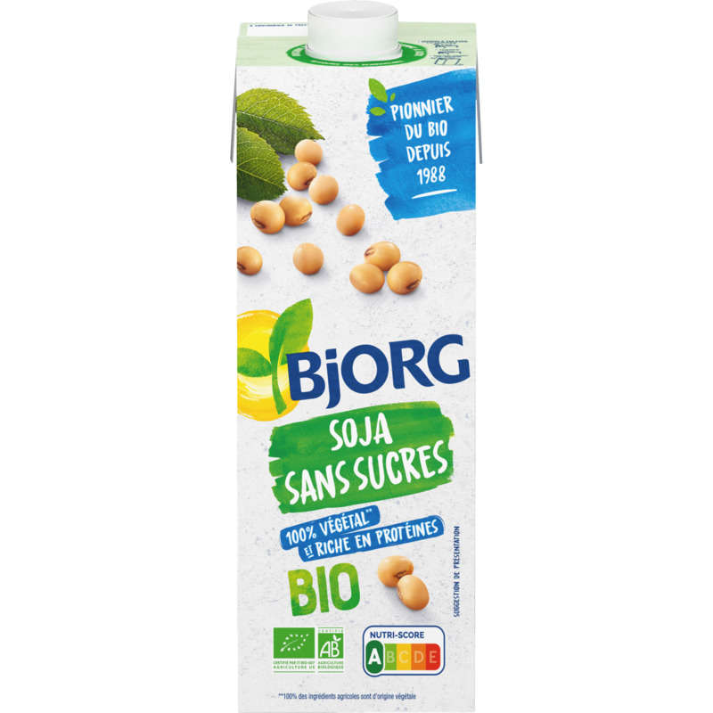 Bjorg Boisson soja nature sans sucres Bio 1L