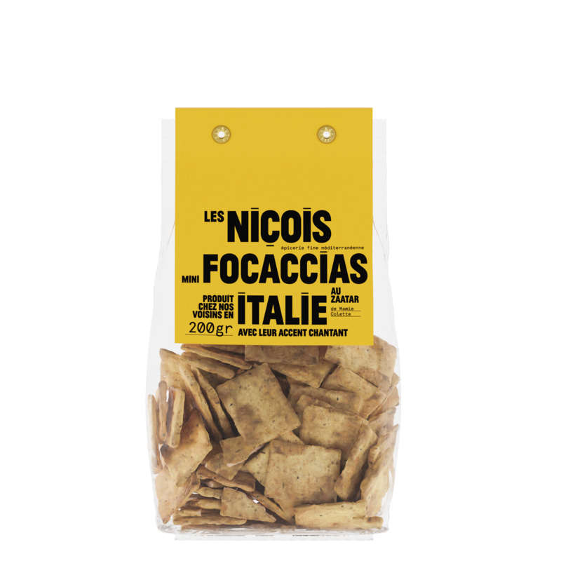 Les Niçois Mini Focaccias au Zaatar de Mamie Colette 200g