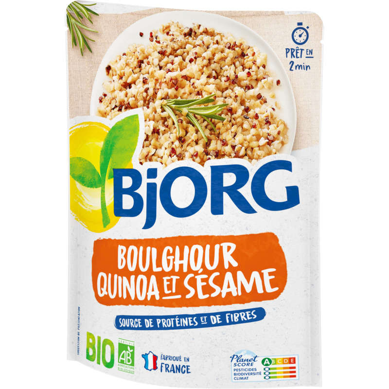 Bjorg Boulghour, Quinoa Et Sésame, Bio 250g