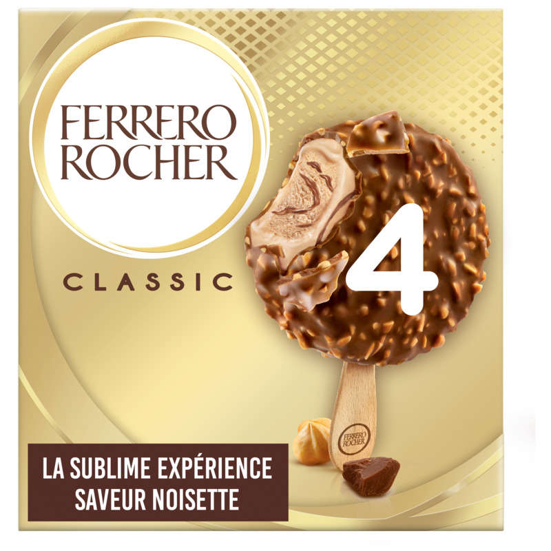 Ferrero Glace Chocolat Noisette x4 200g