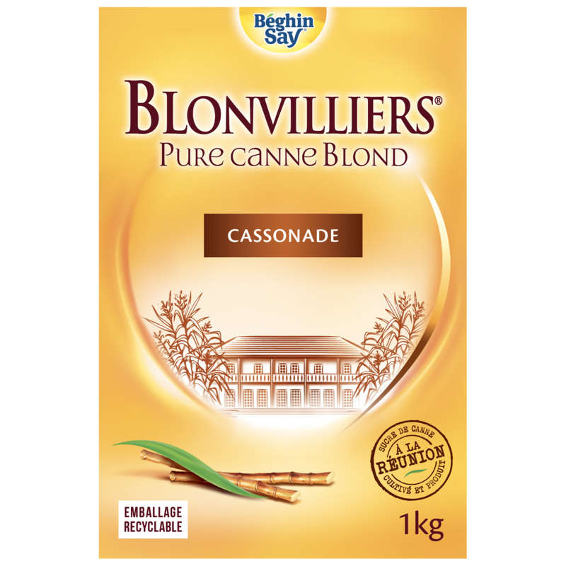 Blonvilliers Sucre Roux De Canne En Poudre 1Kg