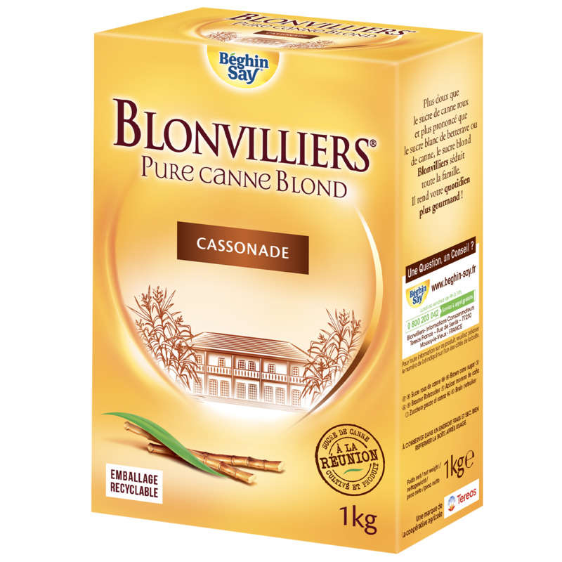 Blonvilliers Sucre Roux De Canne En Poudre 1Kg