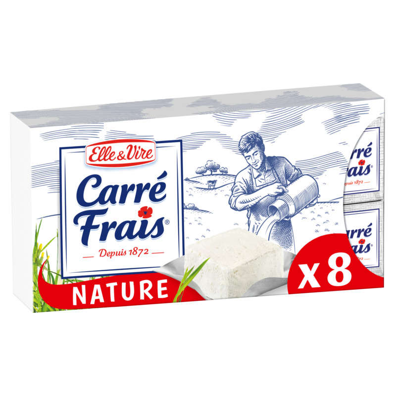 Elle & vire Carré Frais Nature 8 Portions x25g