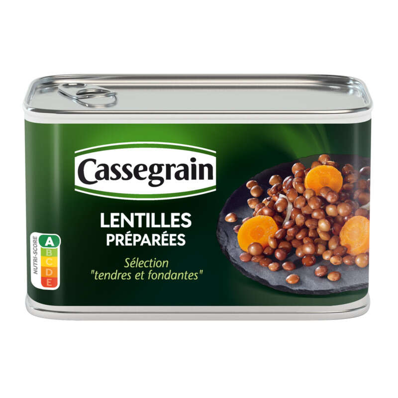 Cassegrain Lentilles Préparées Sélection Tendres Et Fondantes 265g