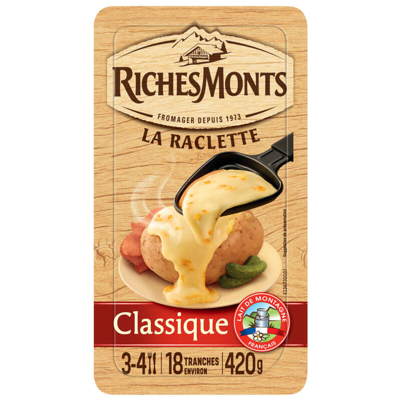 RichesMonts La Raclette Fromage Classique 420g