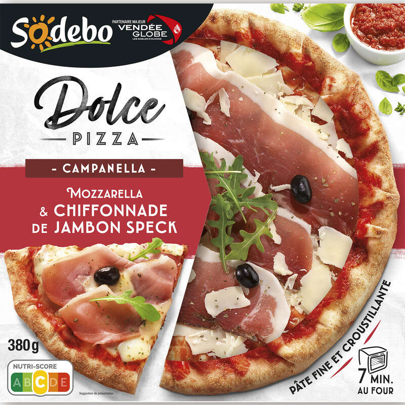 Sodebo Pizza Dolce Campanella Jambon Speck 380g