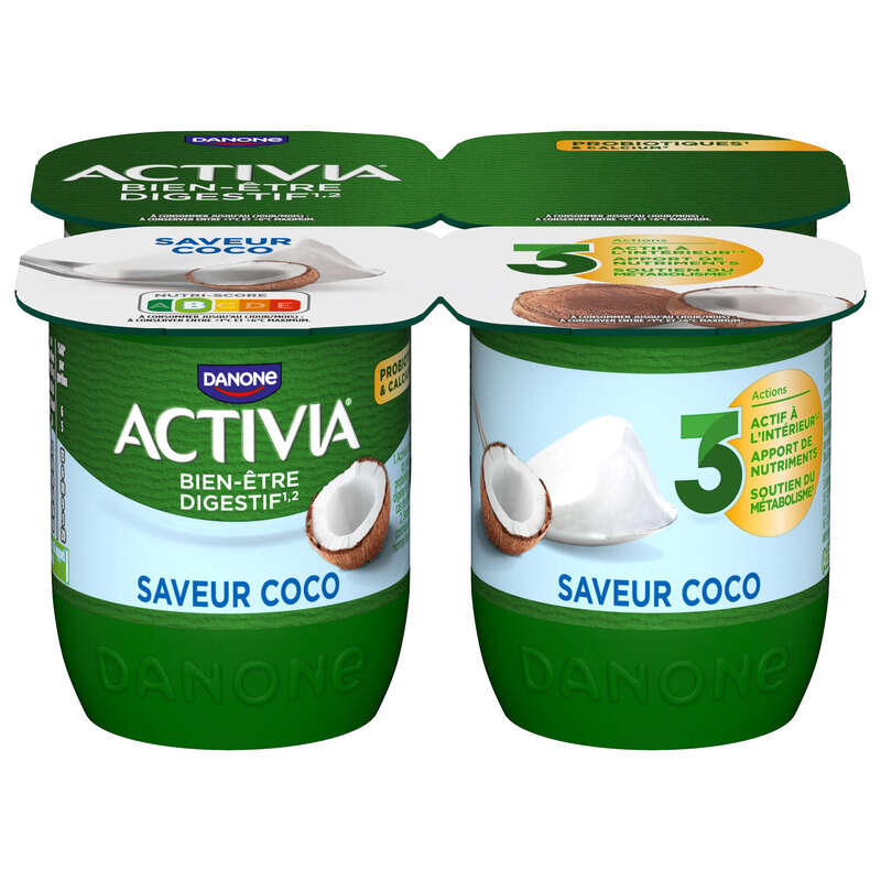 Activia Yaourt Bifidus Saveur Coco 4x125g