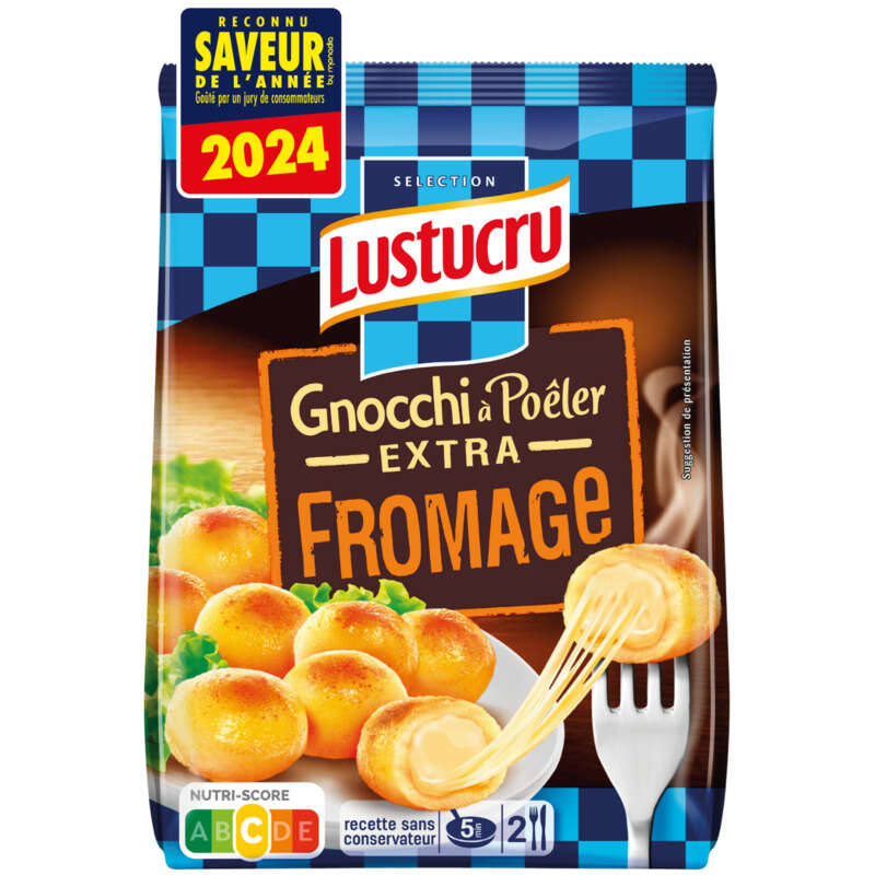 Lustucru Gnocchi à poêler au fromage 285g