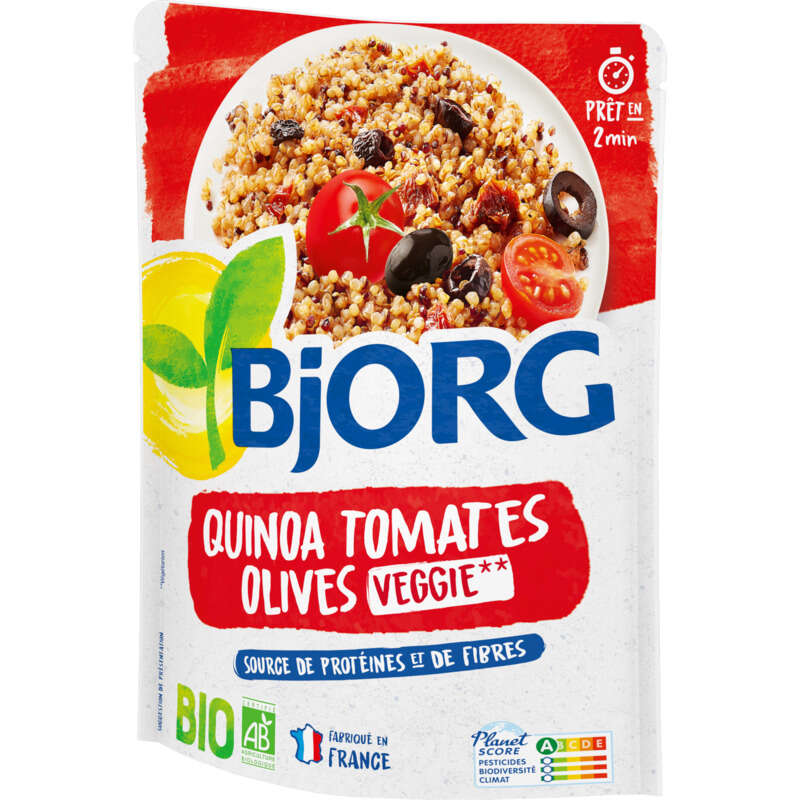 Bjorg Quinoa, tomates & olives, Bio 250g