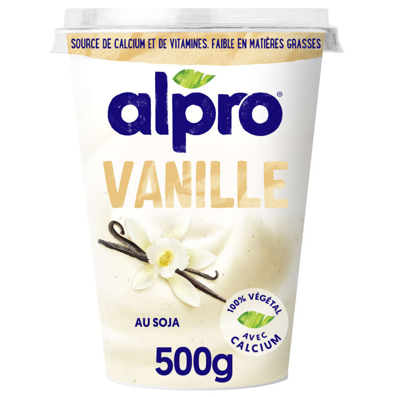 Alpro Dessert Végétal Vanille Soja 500g