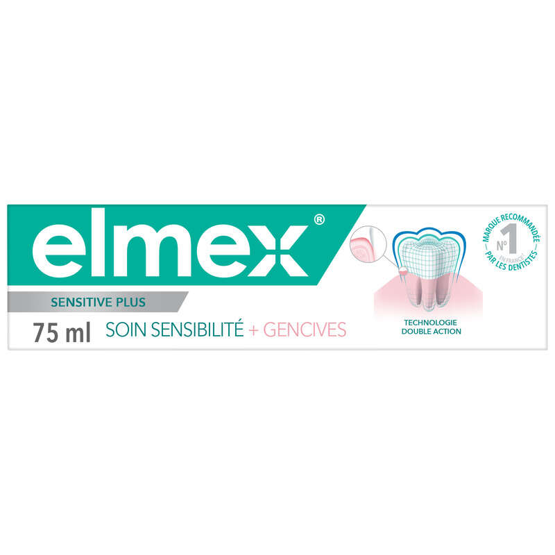 Elmex Dentifrice Soin Sensibilité + Gencives clinical expert tube de 75ml