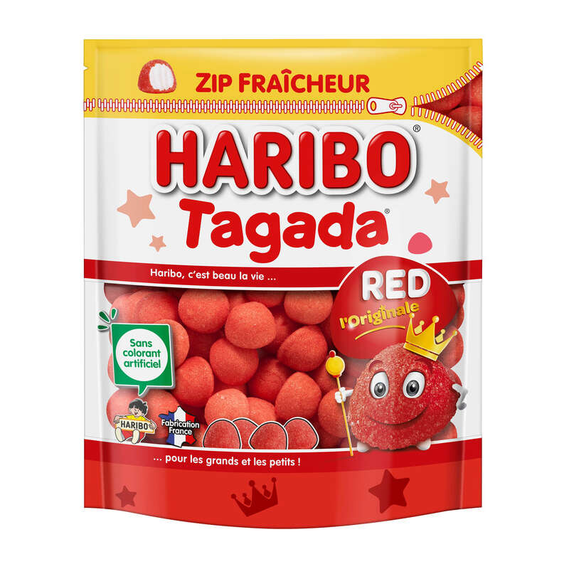 Haribo Bonbons Tagada L'Original Zip Fraîcheur 220g