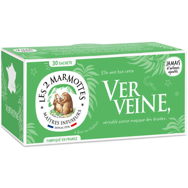 Les 2 Marmottes Infusion Verveine 30 Sachets