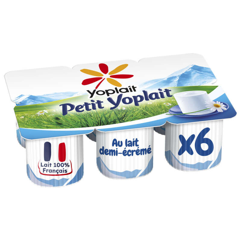 Yoplait Ptit Yoplait Nature Fromage Frais 3,8% Matiere Grasse Pots 6x60g