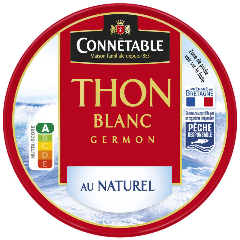 Connétable Thon Blanc Au Naturel 112G