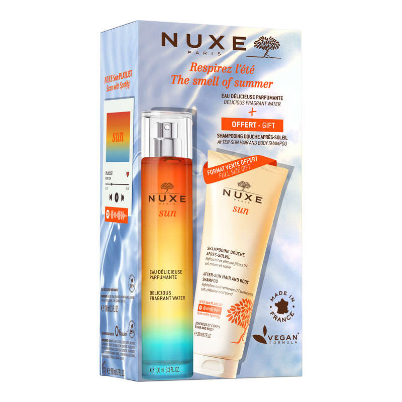 NUXE SUN KIT EAU DELICIEUSE 100ML + SHAMPOOING DOUCHE APRES SOLEIL 200ML