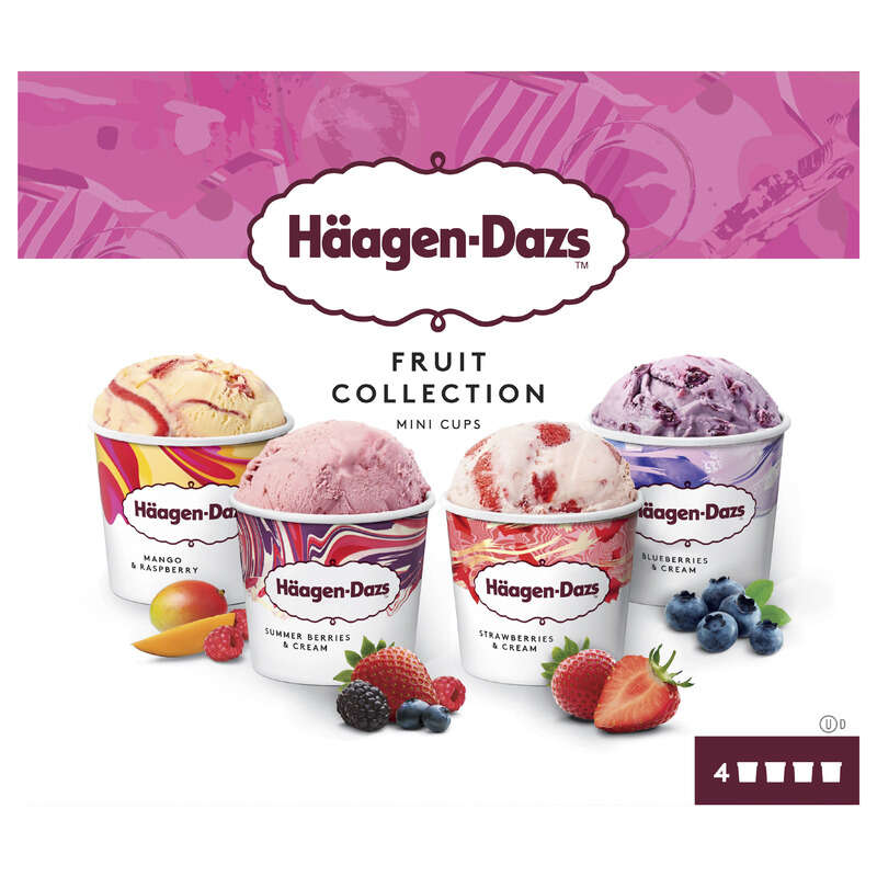 Häagen-Dazs 4 mini Cup Fruits 326g