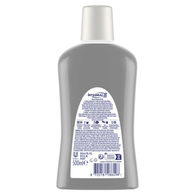 Signal Bain De Bouche Antibactérien Integral 8 Nature Détox Complète 500Ml