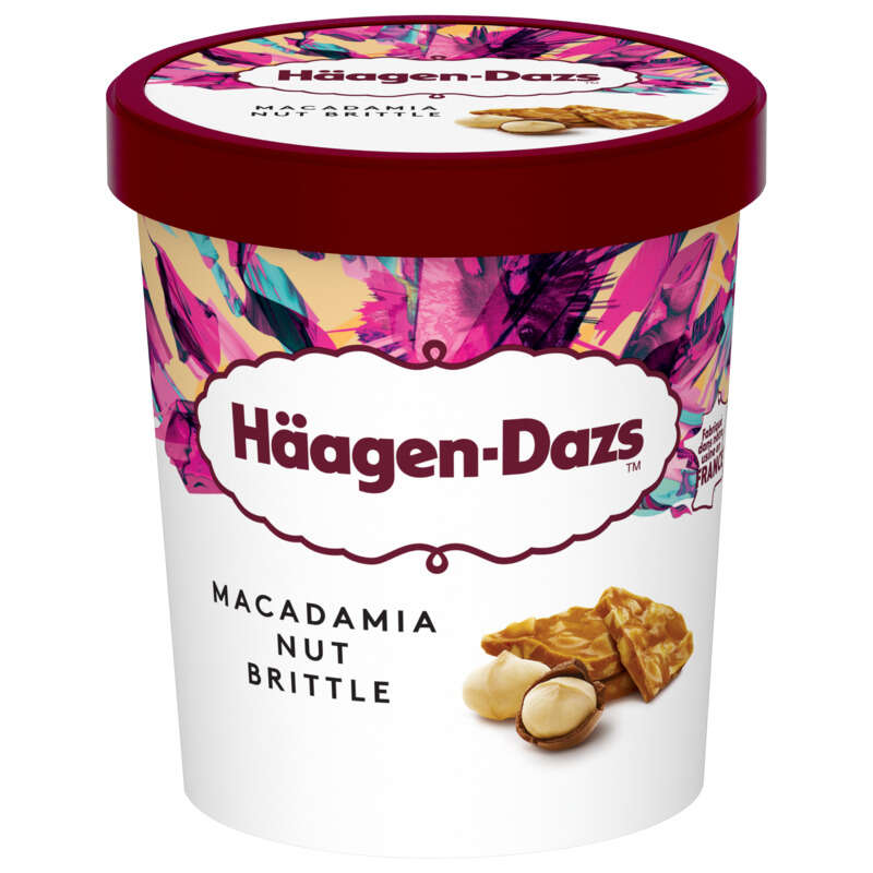 Haagen Dazs Pot Macadamia nut brittle Prem 400g